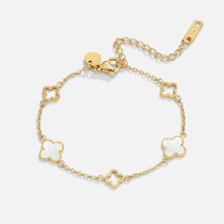 Lucie Clover Bracelet – Gold
