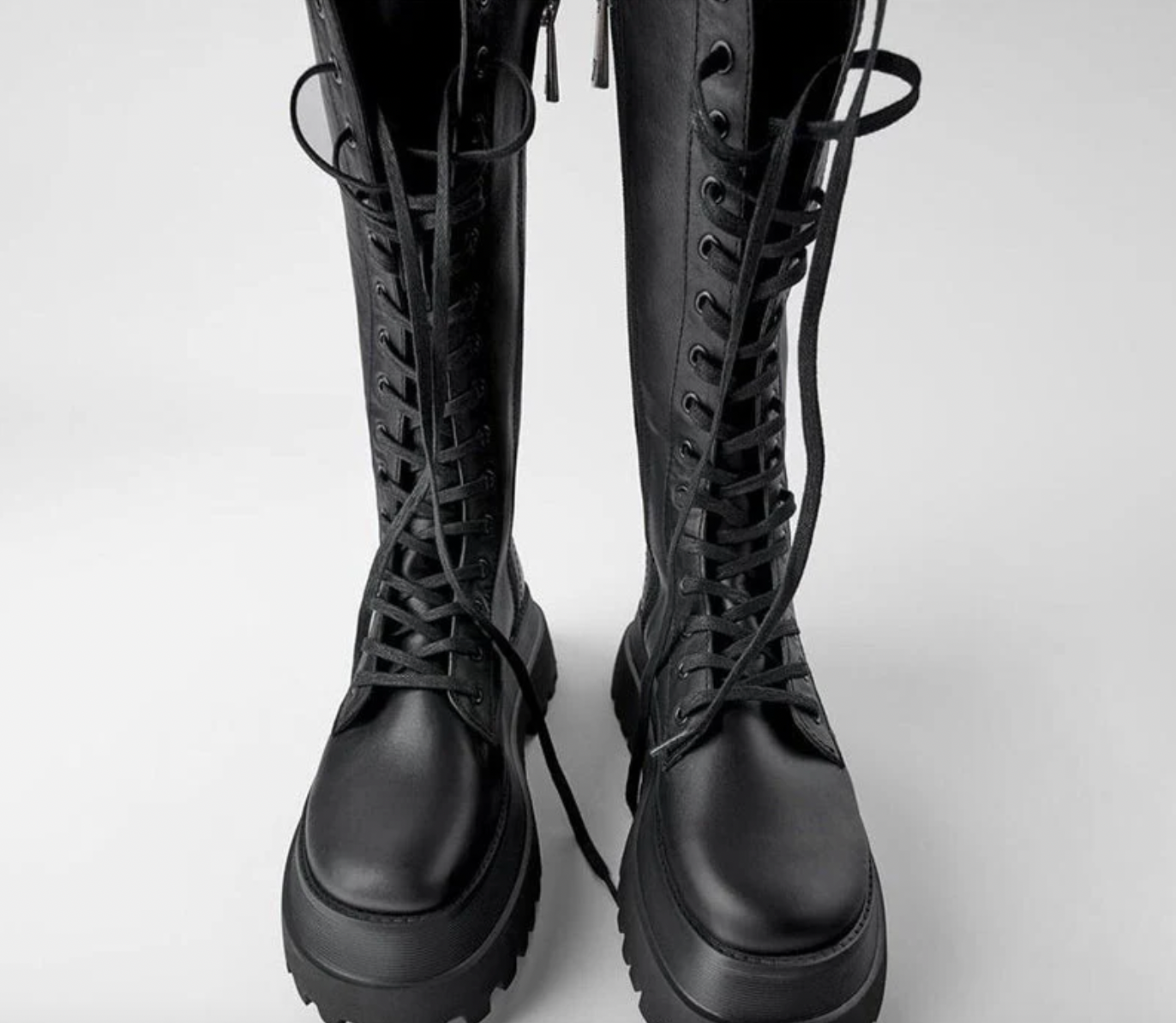 Women’s Platform Boots | Black Plateau Stiefel Damen