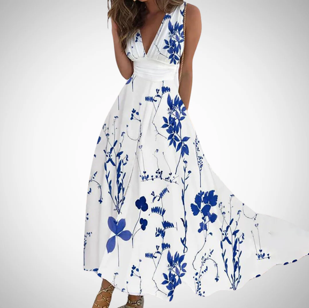 Aurrela | Timeless Floral Maxi Dress