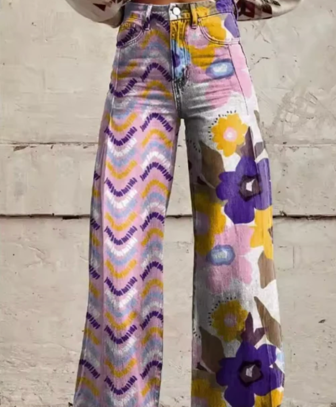Aurrela | Bohemian Floral Trousers