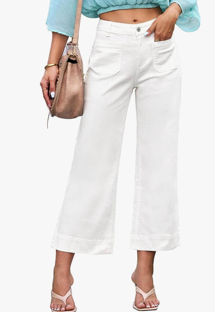 AURRELA | Wide Leg Jeans with Patch Pockets