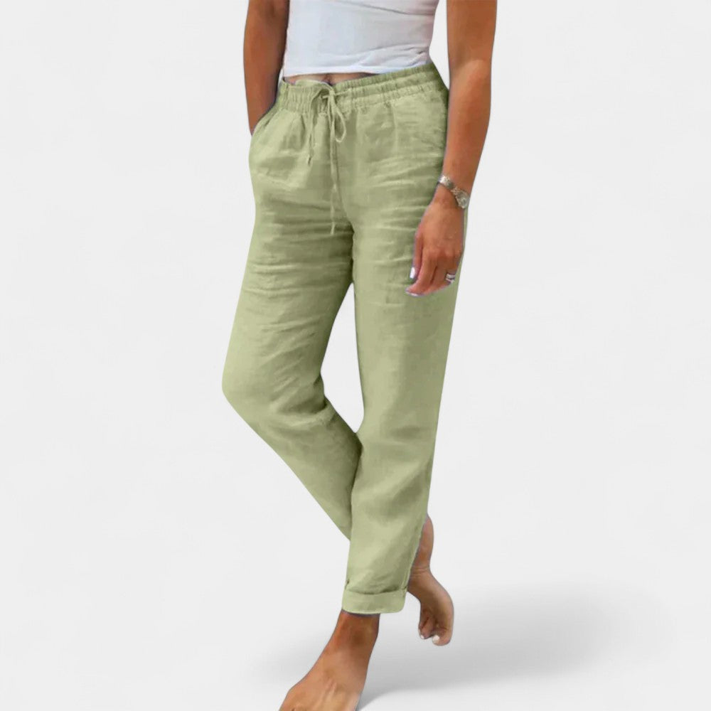 Emma Linen Bottoms – Lightweight Comfort with Timeless Elegance