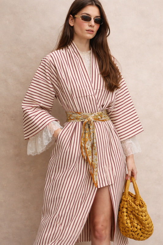 Popular Fashion Striped Wrap | Dress