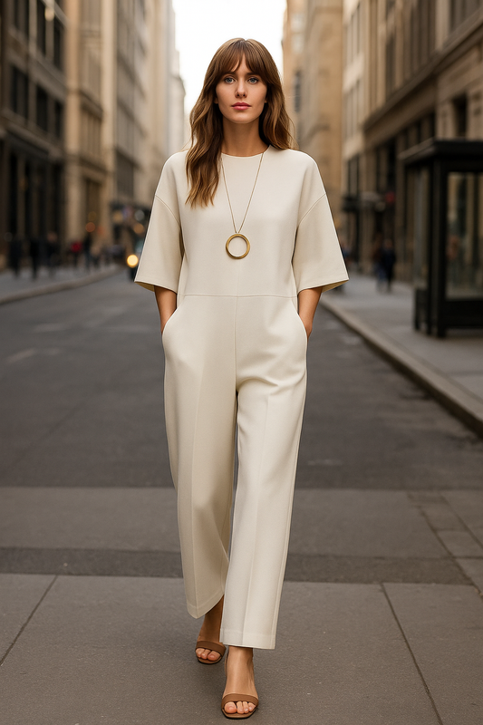 Sidonie – Dames Casual Jumpsuit met Losse Mouwen