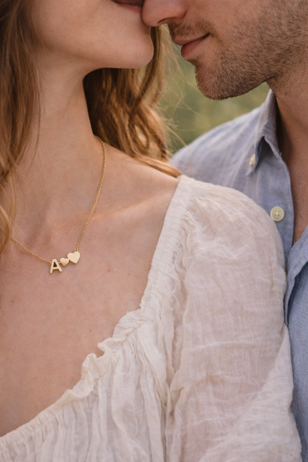 Forever Love & Letter Necklace