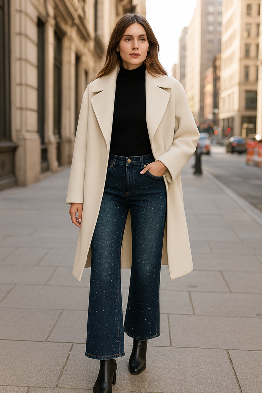 Faye – Starry Wide Leg Jeans