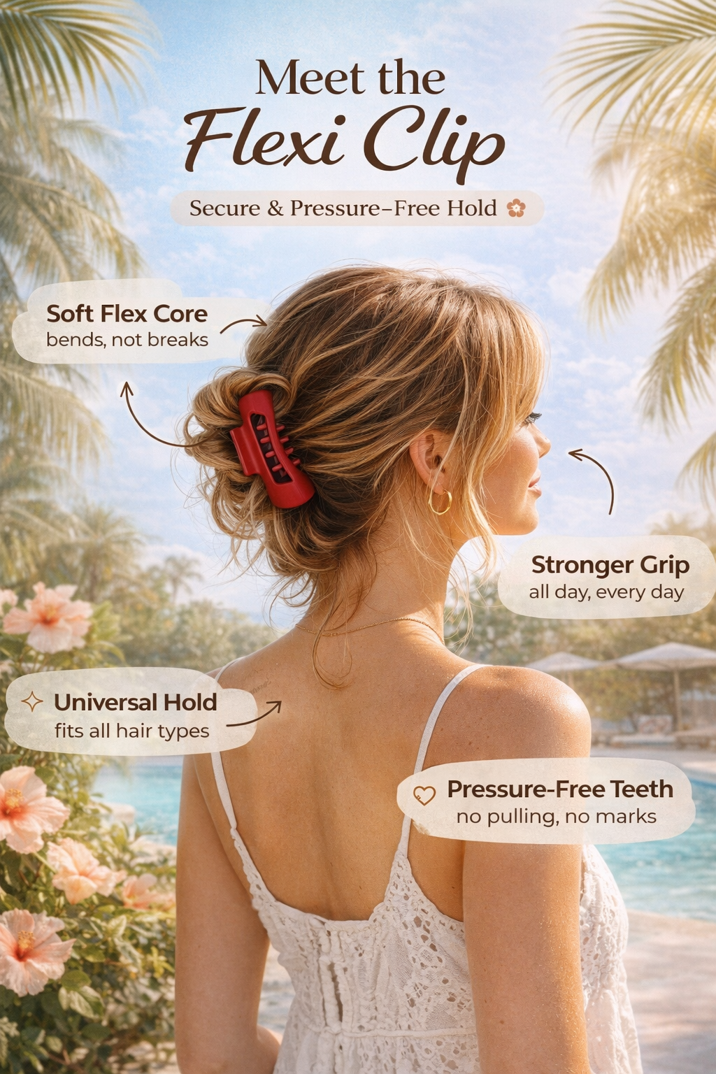 Flexi Clip Hair Claw | Strong Hold &amp; Pressure-Free Comfort
