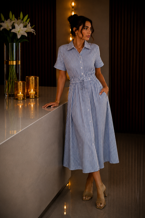 Aurrela | Summer Dress with Short Sleeves