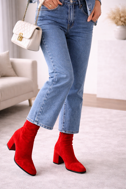 Elegant Ankle Boots | Comfortable Design with Shock Absorption