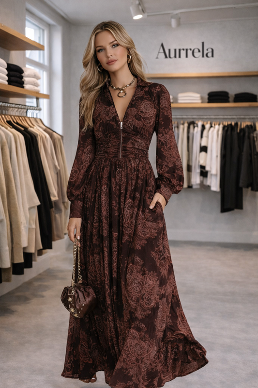 Aurrela | Paisley Dress with Sunlight