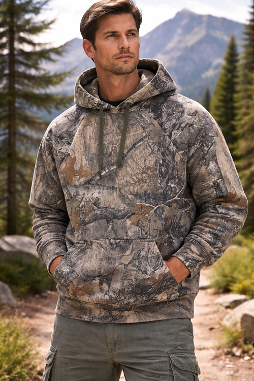 Camouflage Hoodie for Men | Plus Size