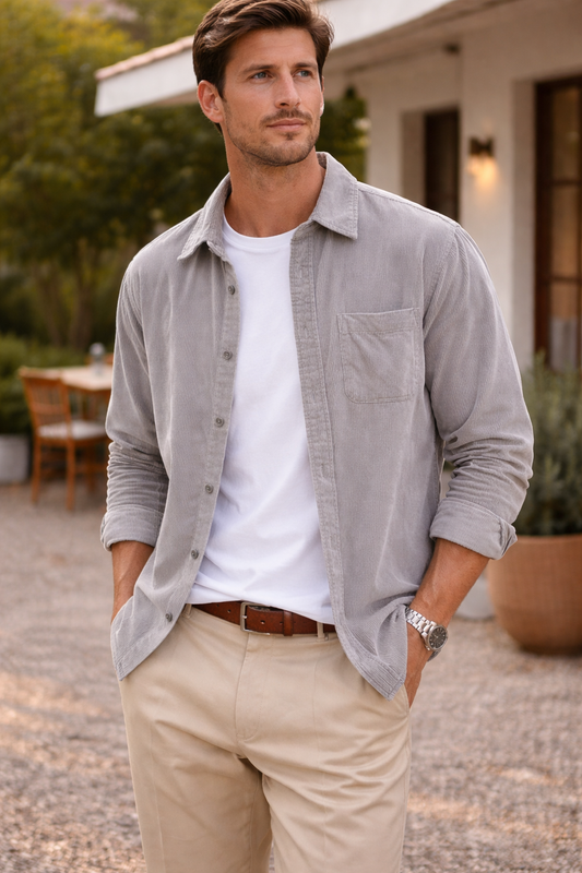 Retro Winter Shirt for Men | Timeless Casual Layer