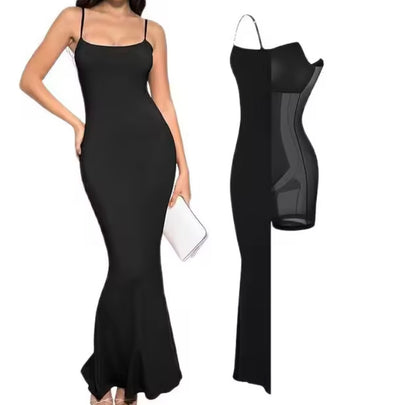 Seamless Long Dress with Built-In Slimming | Bodysuit