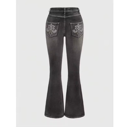 Women's Tiger Bootcut Jeans | Vintage Black