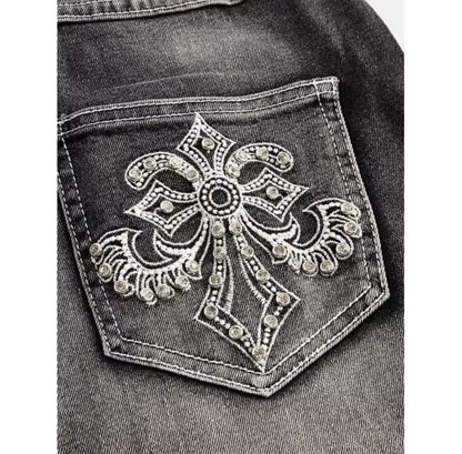 Women's Tiger Bootcut Jeans | Vintage Black