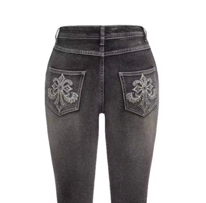 Women's Tiger Bootcut Jeans | Vintage Black