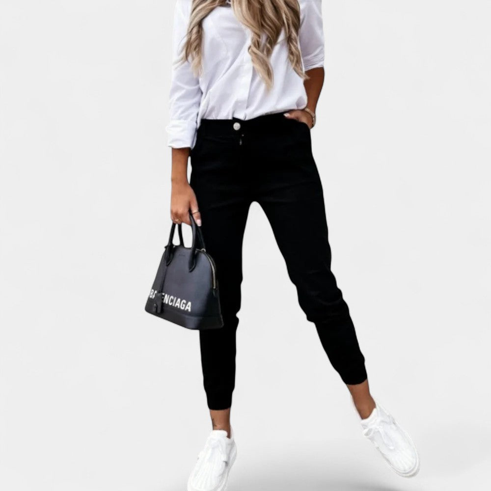 Jenna High Waist Stretch Bottoms – Polished Style with Everyday Comfort