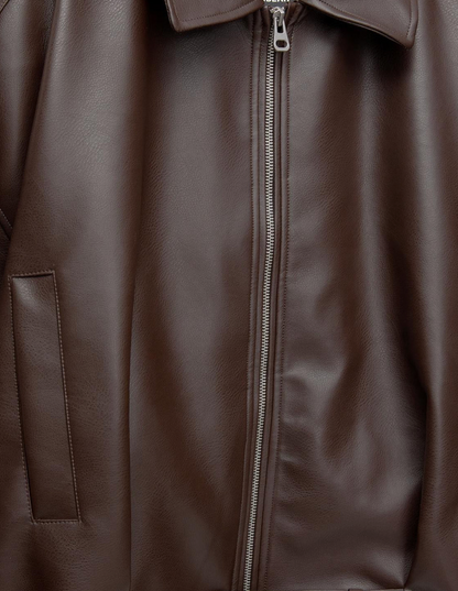 Celeste Leather Belted Jacket