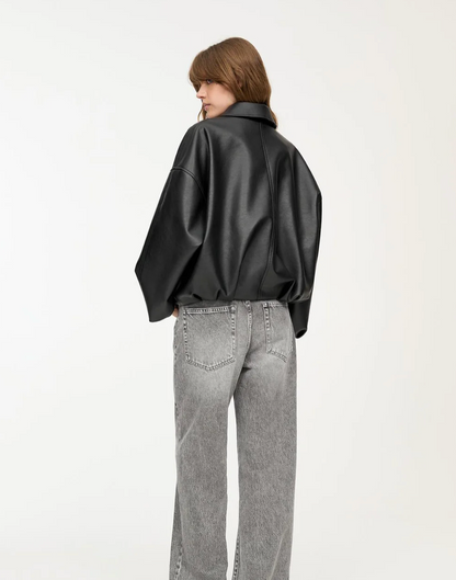 Celeste Leather Belted Jacket