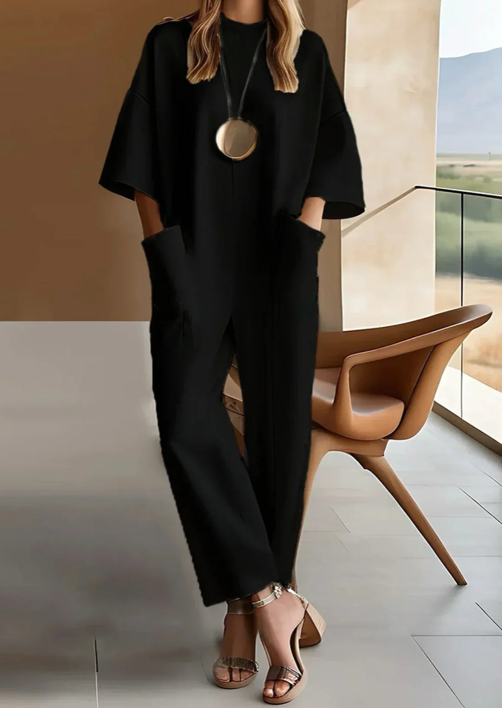 Sidonie – Dames Casual Jumpsuit met Losse Mouwen