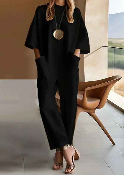 Sidonie – Dames Casual Jumpsuit met Losse Mouwen