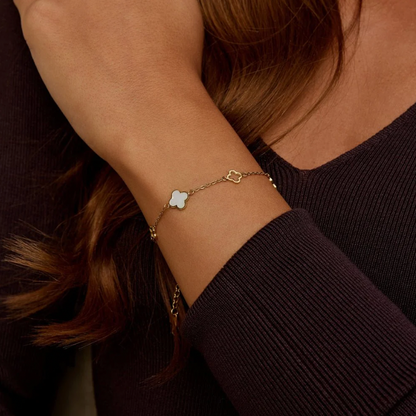 Lucie Clover Bracelet – Gold