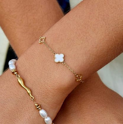 Lucie Clover Bracelet – Gold