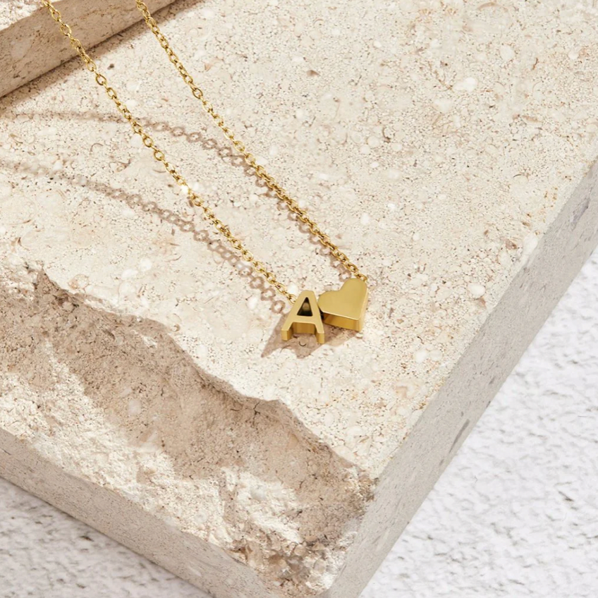 Forever Love & Letter Necklace