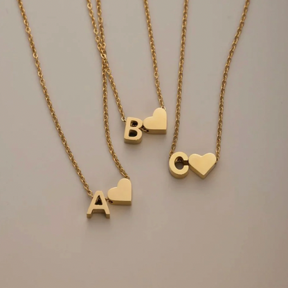 Forever Love & Letter Necklace