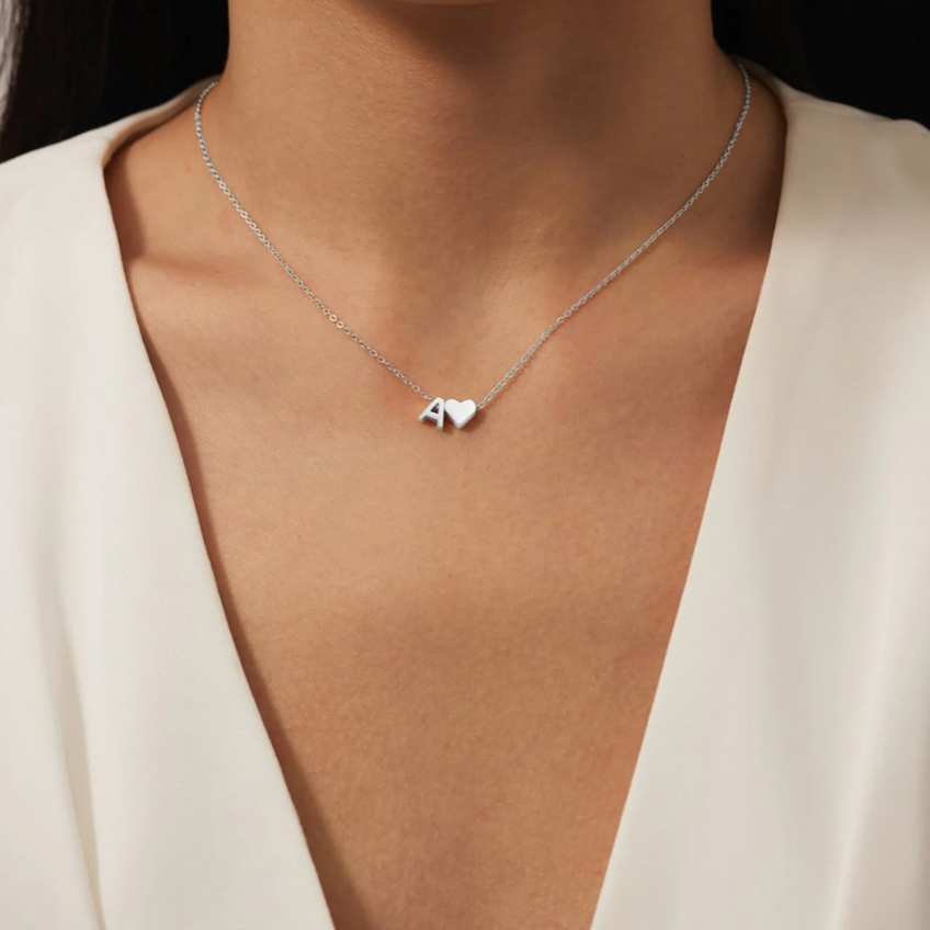 Forever Love & Letter Necklace