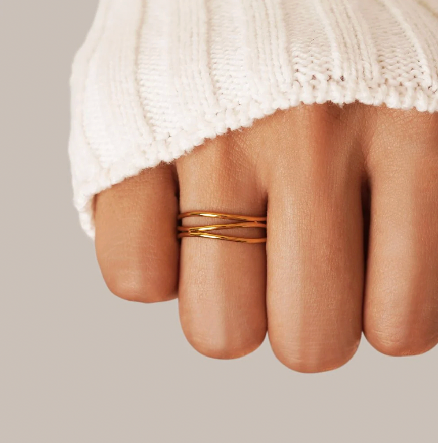 Gold Infinity Loop Ring