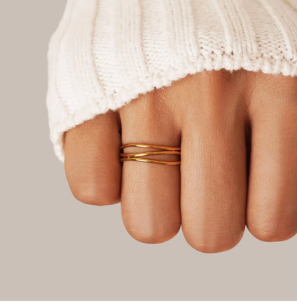 Gold Infinity Loop Ring