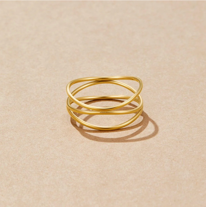 Gold Infinity Loop Ring