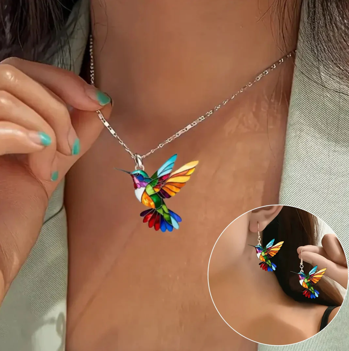 Beautiful Hummingbird Necklace