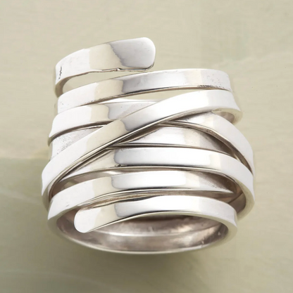 Bliss – Vintage Thick Layer Silver Ring