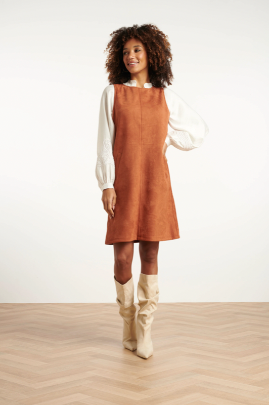 Suèdine Jurk Cognac | Cognac