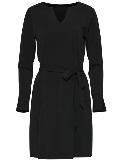 Travel Dress with Belt | Black