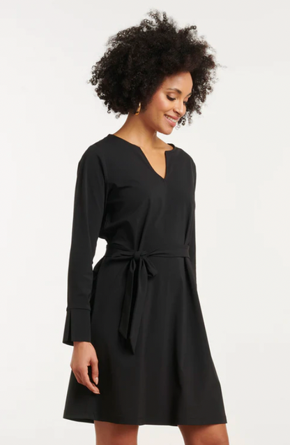 Travel Dress with Belt | Black