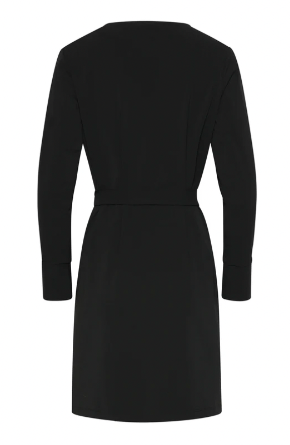 Travel Dress with Belt | Black