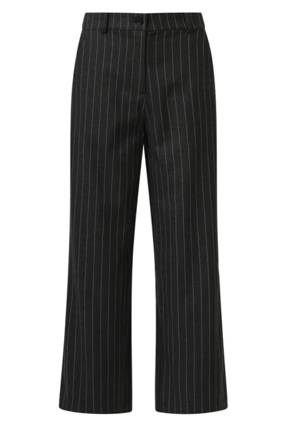 Grijs En Wit Pinstriped Broek | Grey – White