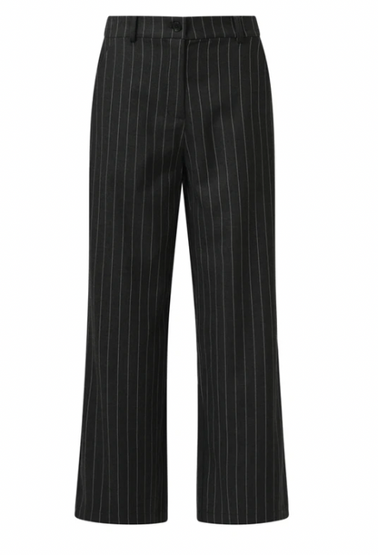 Grijs En Wit Pinstriped Broek | Grey – White