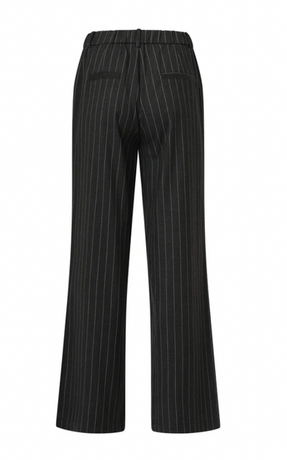Grijs En Wit Pinstriped Broek | Grey – White