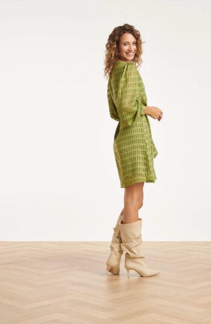 Women’s Textured Short Dress | Army