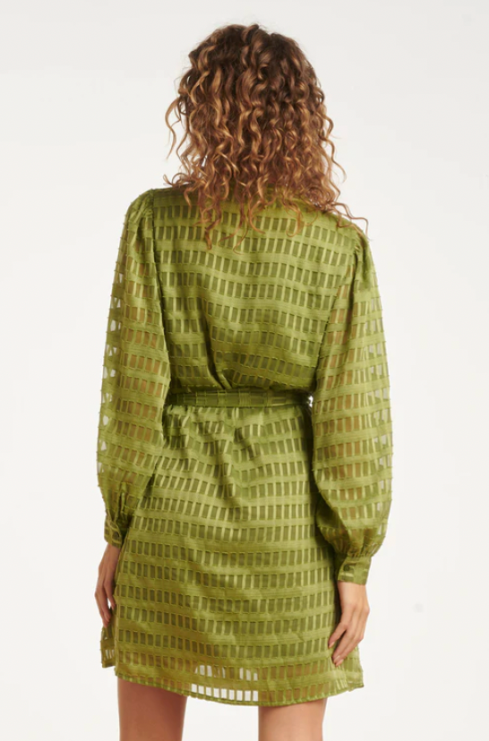 Women’s Textured Short Dress | Army