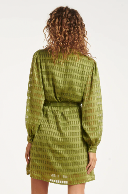 Women’s Textured Short Dress | Army
