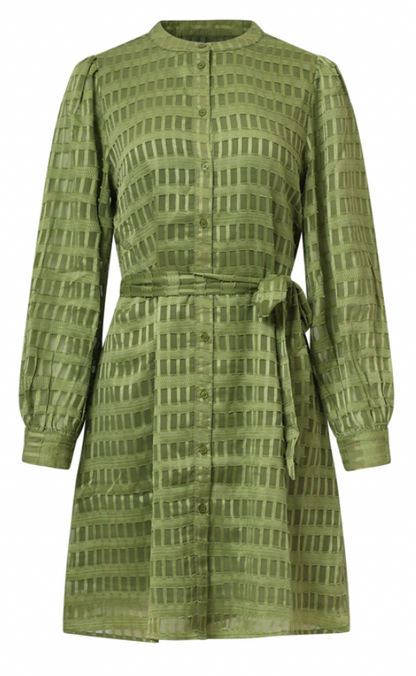 Women’s Textured Short Dress | Army