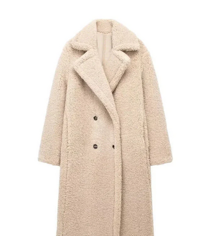 Long Teddy Coat for Women | Maxi