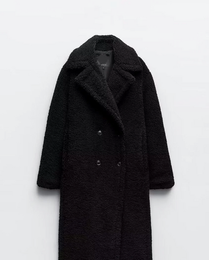Long Teddy Coat for Women | Maxi