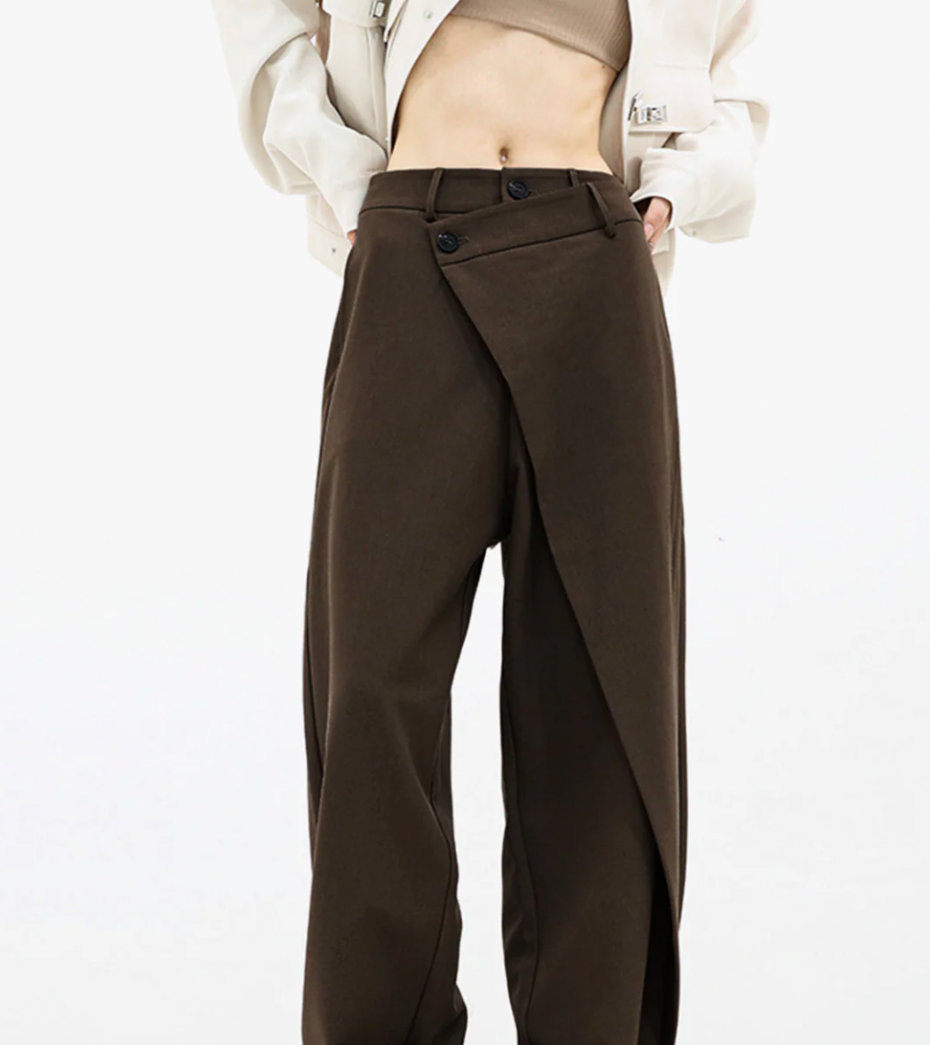 Wide-Leg Women’s Trousers | Black