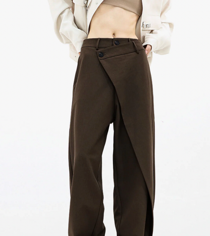 Wide-Leg Women’s Trousers | Black